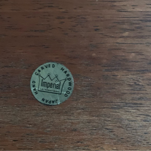 Vintage Wooden Serving tray/charcuterie board with Green Floral Tile - Picture 8 of 10